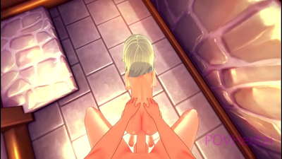 (Trap) Elvish maid hjälper dig att tvätta ansiktet.